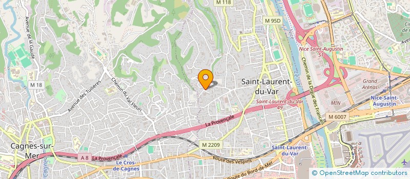 localisation de l'entreprise SENES MEDICAL à SAINT-LAURENT-DU-VAR