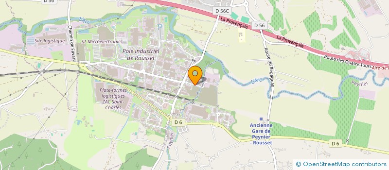 localisation de l'entreprise SENET à ROUSSET