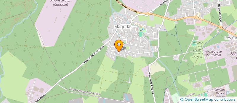 localisation de l'entreprise SENETDI  CREON