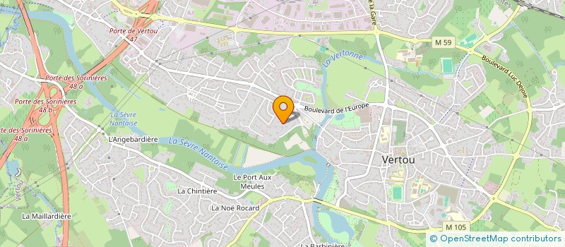 localisation de l'entreprise SENEVAILLANTS  VERTOU