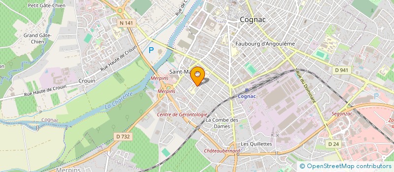 localisation de l'entreprise SENEVE PARTICIPATIONS à COGNAC