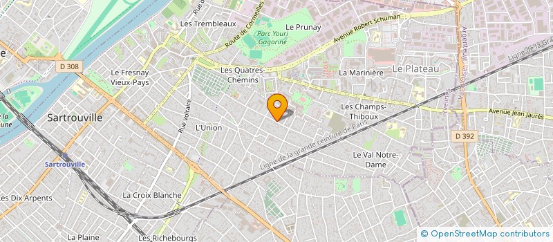 localisation de l'entreprise SENEVE RH à SARTROUVILLE