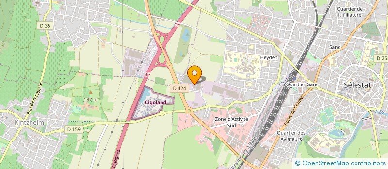 localisation de l'entreprise SENFA CILANDER FRANCE  SELESTAT