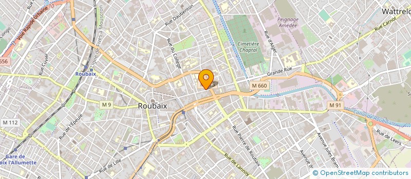 localisation de l'entreprise SENG AROUN à ROUBAIX