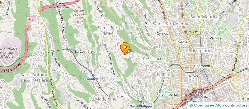 localisation de l'entreprise SENGA à NICE