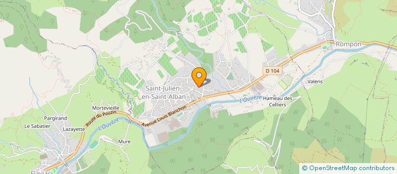 localisation de l'entreprise SENGO  SAINT-JULIEN-EN-SAINT-ALBAN