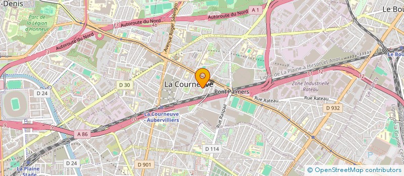 localisation de l'entreprise SENGSARAN SUSHI à LA COURNEUVE