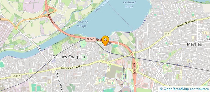 localisation de l'entreprise SENI  DECINES-CHARPIEU