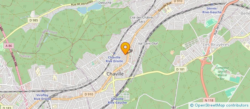 localisation de l'entreprise SENI IMMO à CHAVILLE