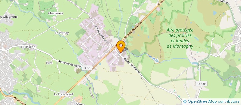 localisation de l'entreprise SENICOLOR  BEAUVALLON