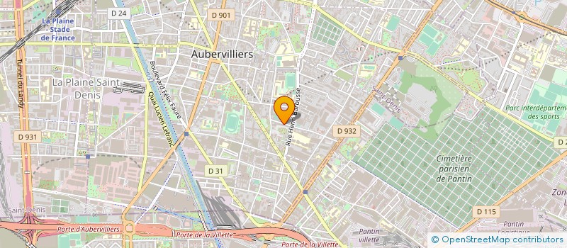 localisation de l'entreprise SENIOR CONFORT  AUBERVILLIERS