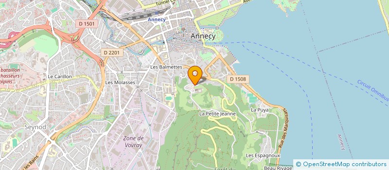 localisation de l'entreprise SENIOR ENERGIE CONSEIL à ANNECY