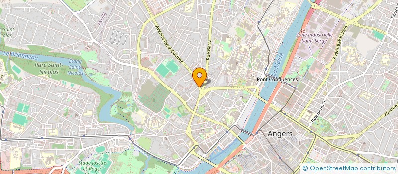 localisation de l'entreprise SENIOR SERVICES 49 à ANGERS