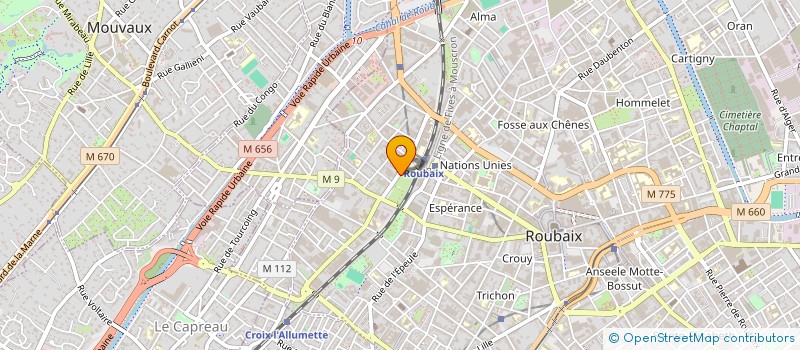 localisation de l'entreprise SENIOR TECH  ROUBAIX