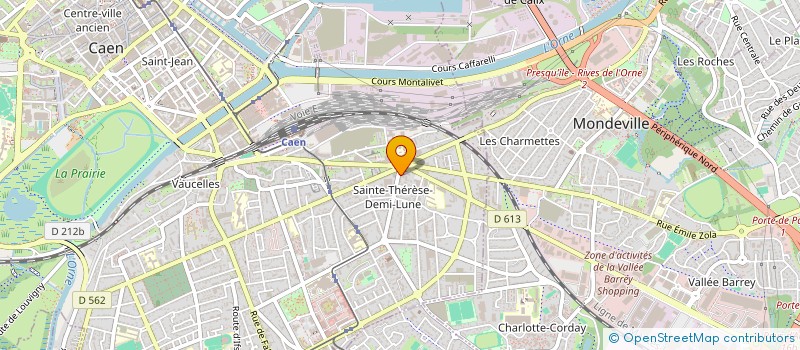 localisation de l'entreprise SENIOR TELECOM à CAEN