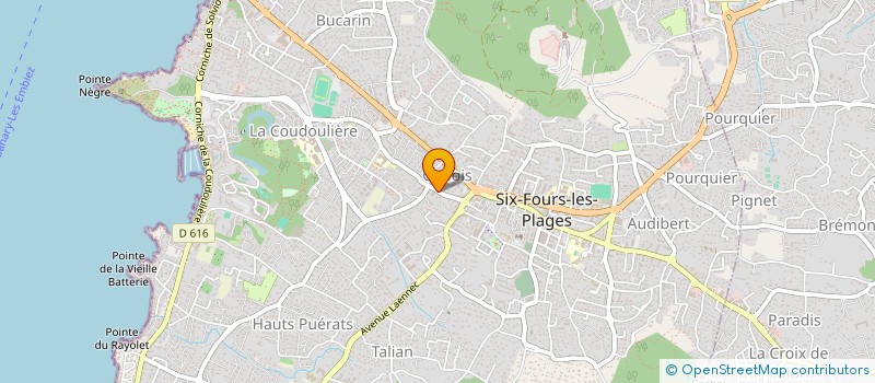 localisation de l'entreprise SENIORCONSEILS à SIX-FOURS-LES-PLAGES