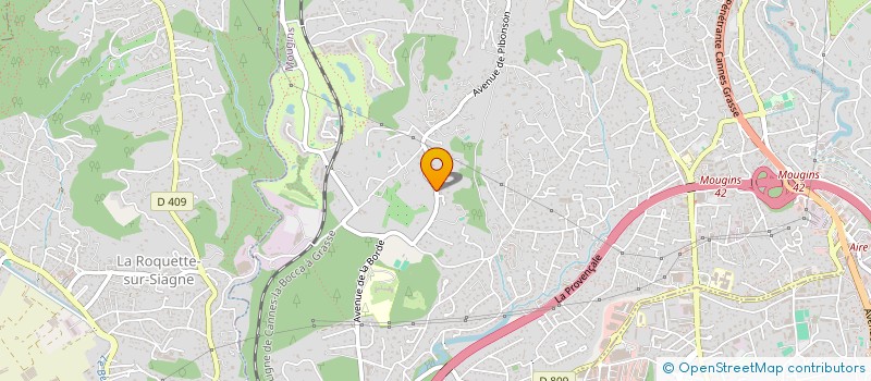 localisation de l'entreprise SENIORS LOISIRS SANTE à MOUGINS