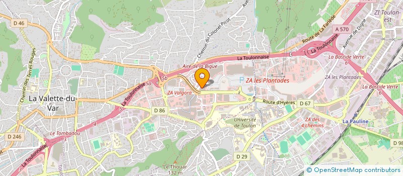 localisation de l'entreprise SENIREB à LA VALETTE-DU-VAR