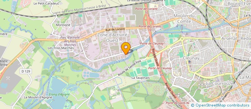 localisation de l'entreprise SENIX  RENNES