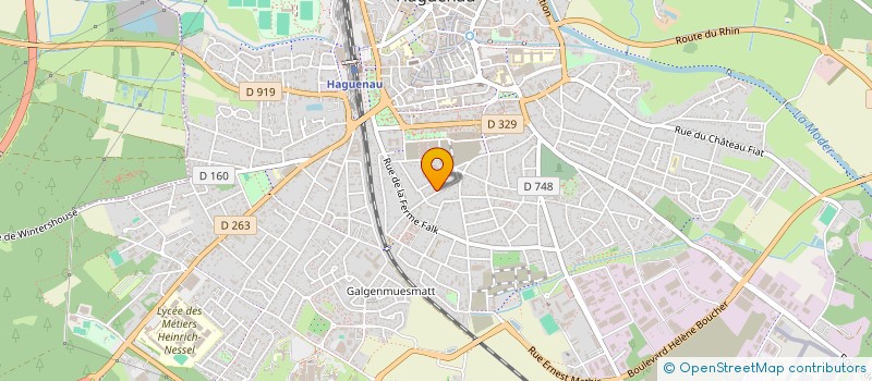 localisation de l'entreprise SENLER  HAGUENAU