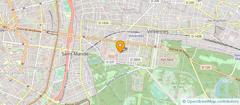 localisation de l'entreprise SENNAC FRANCE à VINCENNES