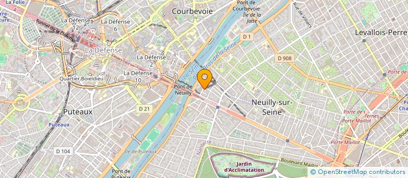 localisation de l'entreprise SENNACARE à NEUILLY-SUR-SEINE