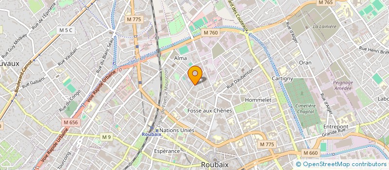 localisation de l'entreprise SENOL 2  ROUBAIX