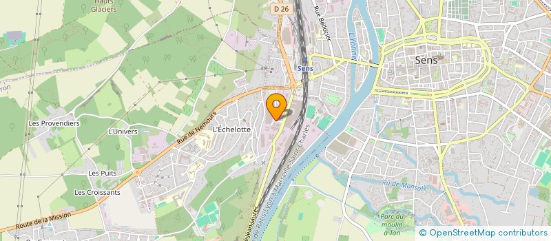 localisation de l'entreprise SENONAISE D' ISOLATION ET DE PEINTURE  PARON