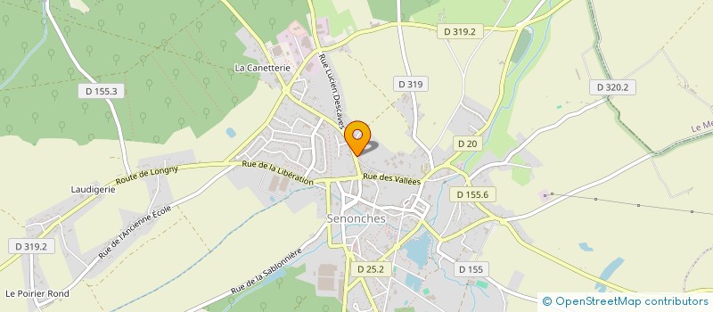 localisation de l'entreprise SENONCHES ALIMENTATION à SENONCHES