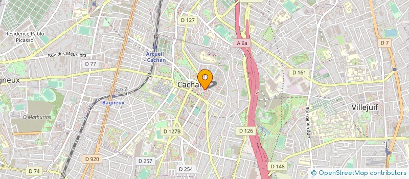 localisation de l'entreprise SENOUCI à CACHAN