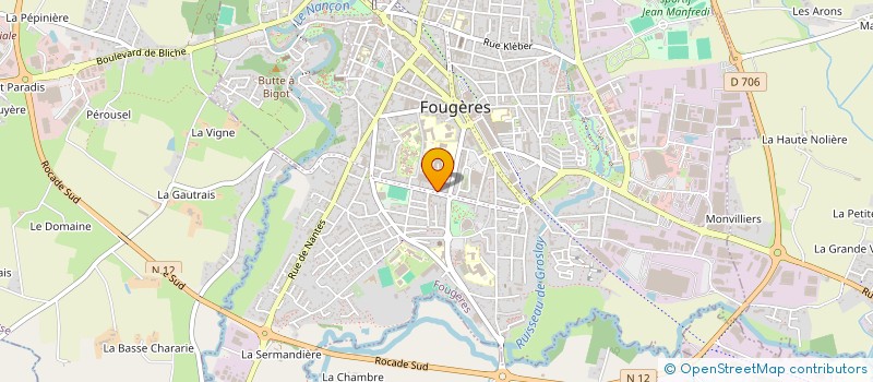localisation de l'entreprise SENS 4 à FOUGERES