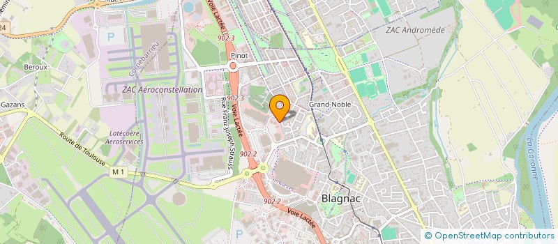 localisation de l'entreprise SENS à BLAGNAC