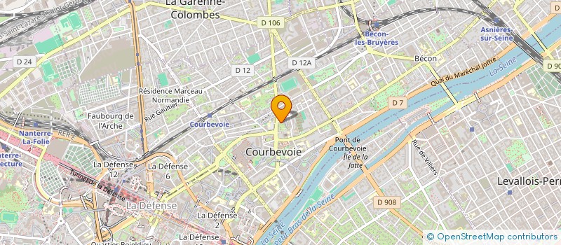localisation de l'entreprise SENS à COURBEVOIE