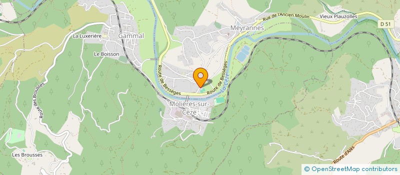 localisation de l'entreprise SENS'ACE à MOLIERES-SUR-CEZE
