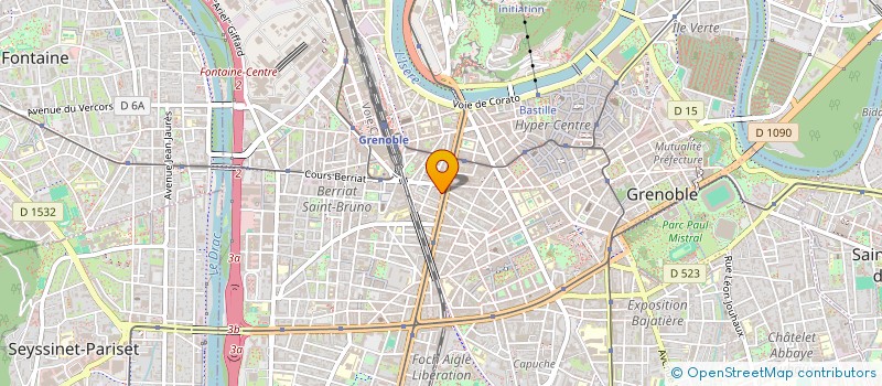 localisation de l'entreprise SENS ARCHITECTURE à GRENOBLE