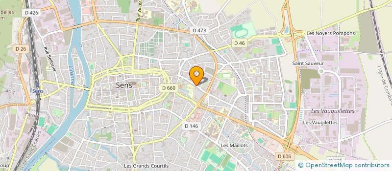 localisation de l'entreprise SENS CITY BARBER à SENS