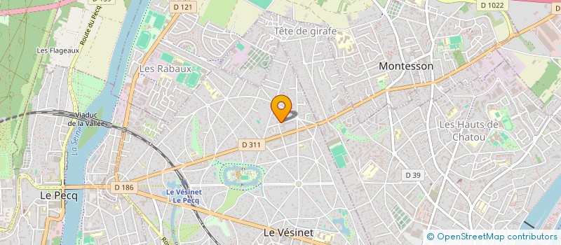 localisation de l'entreprise SENS CLEMENT  LE VESINET