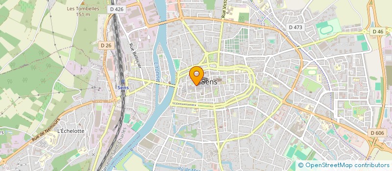 localisation de l'entreprise SENS COIFFURE à SENS