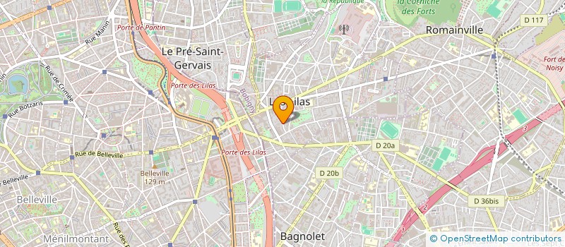localisation de l'entreprise SENS COMMUN à LES LILAS