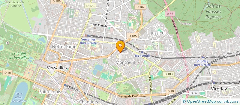 localisation de l'entreprise SENS & CROISSANCE à VERSAILLES