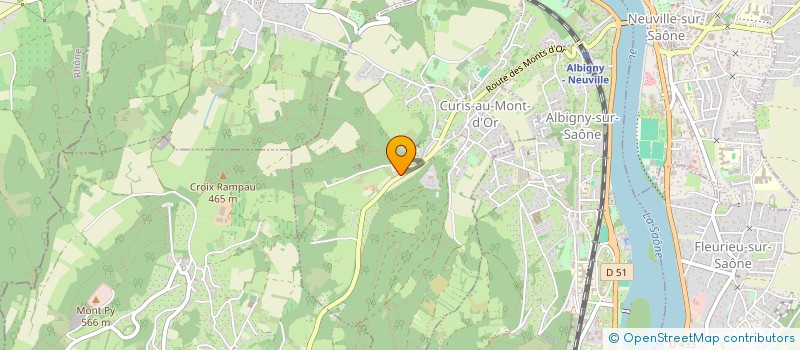 localisation de l'entreprise SENS'ESS  CURIS-AU-MONT-D'OR