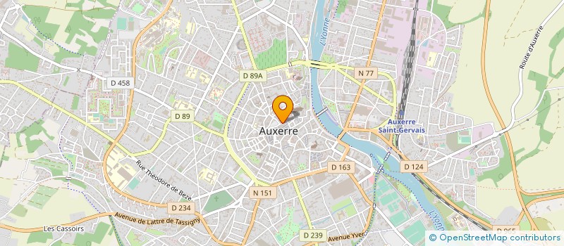 localisation de l'entreprise SENS ET ESSENCE à AUXERRE