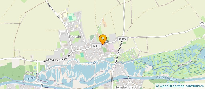 localisation de l'entreprise SENS ET SPA  FECHAIN