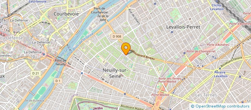 localisation de l'entreprise SENS ET TENDANCE à NEUILLY-SUR-SEINE