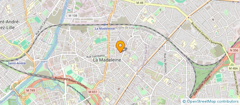 localisation de l'entreprise SENS EVENT  LA MADELEINE