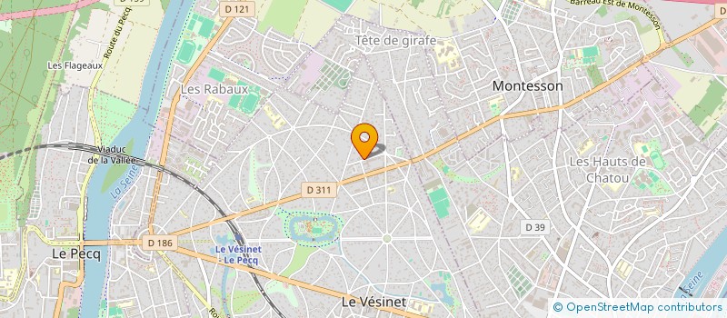 localisation de l'entreprise SENS JAURES  LE VESINET