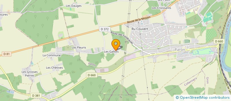 localisation de l'entreprise SENS OLYMPIQUE BADMINTON-CLUB  LES CLERIMOIS