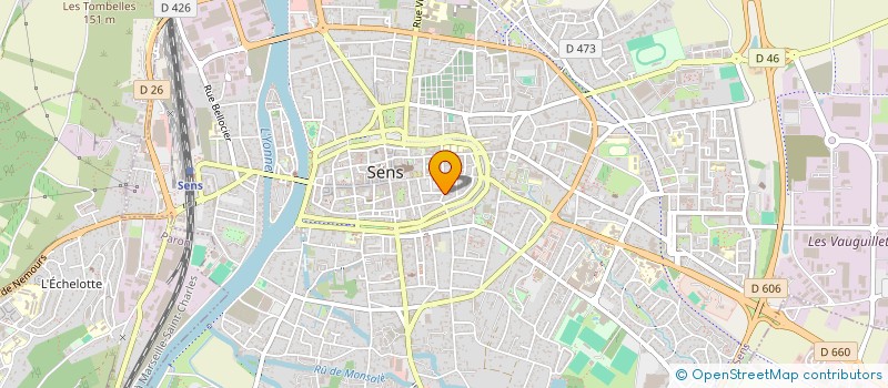 localisation de l'entreprise SENS PLATRERIE à SENS