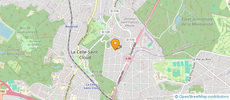 localisation de l'entreprise SENSANIME  LA CELLE-SAINT-CLOUD