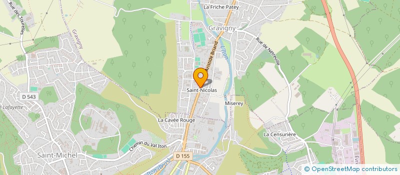 localisation de l'entreprise SENSAS BIERES à GRAVIGNY